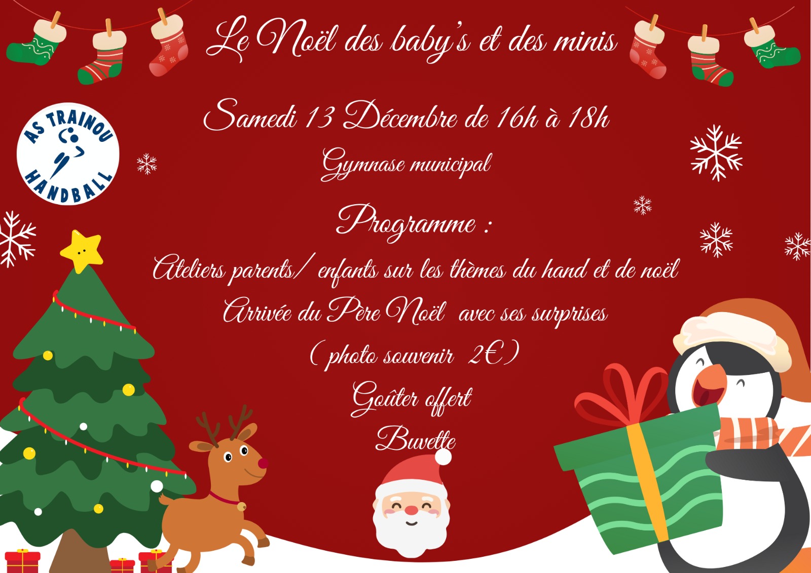 🎄✨ Fête de Noël du Club de Handball de Trainou ✨🎄